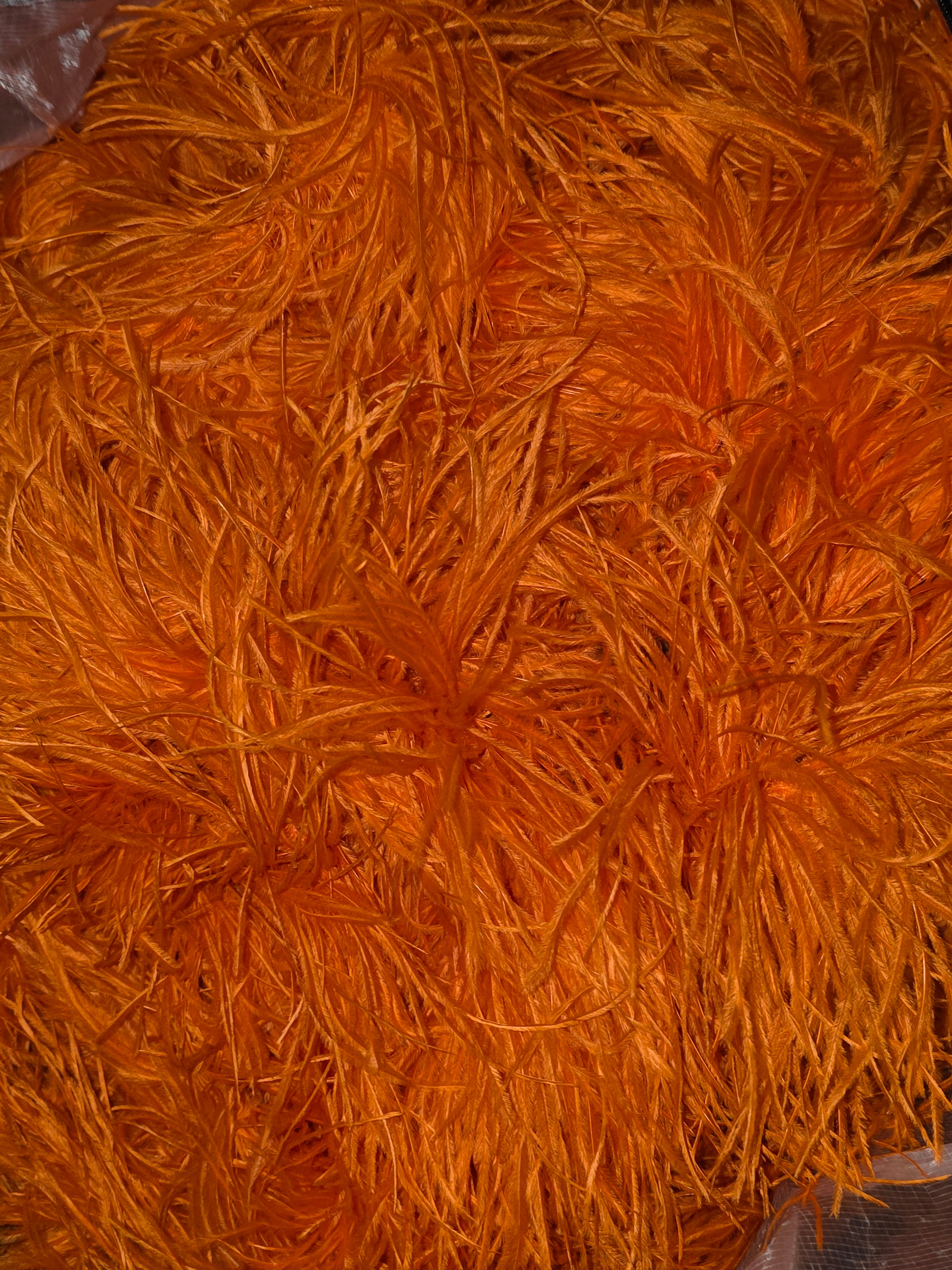 Orange Ostrich Feather Boa – 4 Ply