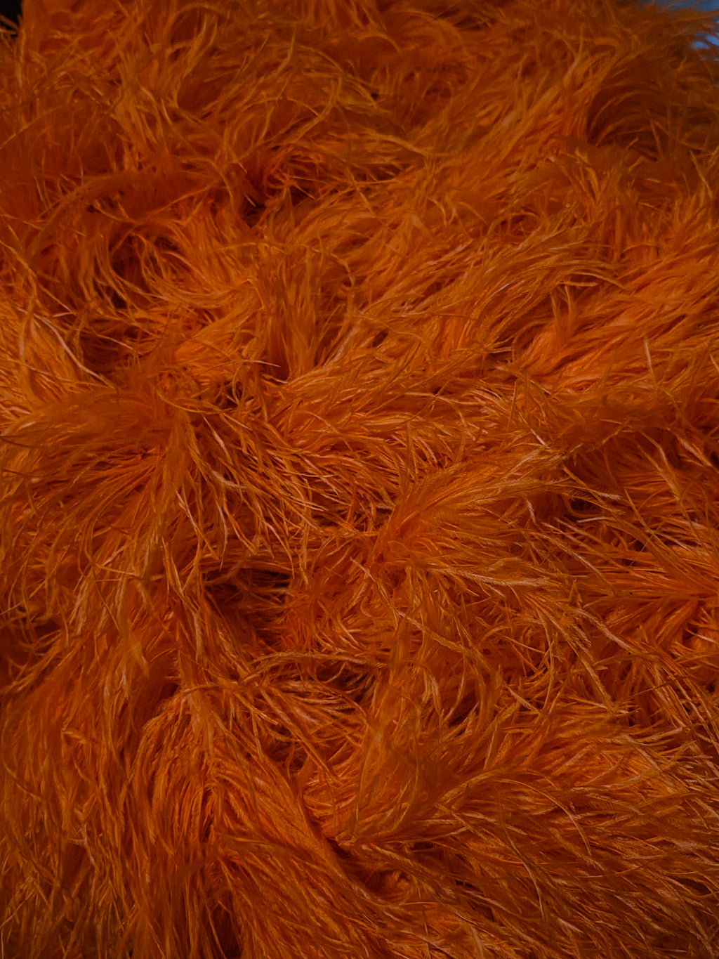 Orange Ostrich Feather Boa – 4 Ply
